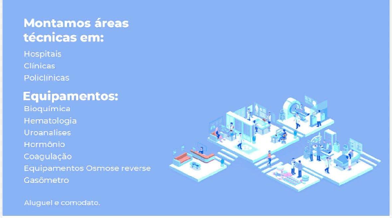 Áreas técnicas atendidas pela LR Soluções em Saúde